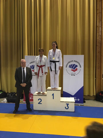 Alizée championne de Gironde 2018, championne de la ZID Aquitaine et de la région Nouvelle Aquitaine.