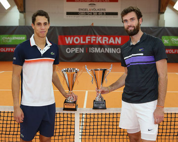 Tristan Lamasine (l) / Quentin Halys - Sieger Doppel Wolffkran Open 2019 - (c) Jürgen Hasenkopf