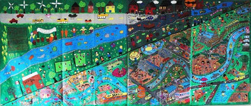 カナダの小学校と共同制作した受賞作品