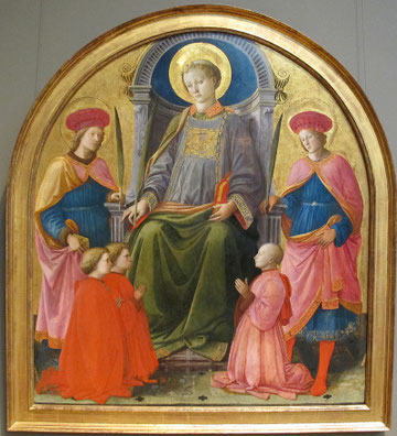 La famille Alessandri était fidèle aux Médicis à Florence d'où le choix de ces saints.