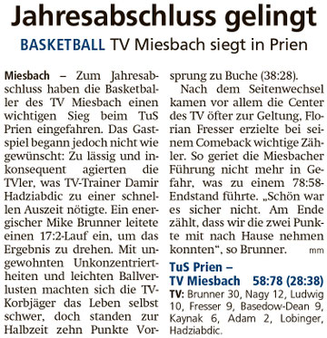 Bericht im Miesbacher Merkur am 21. Dezember 2022 - Zum Vergrößern klicken
