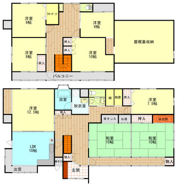 川西町大字　既存住宅 間取り図