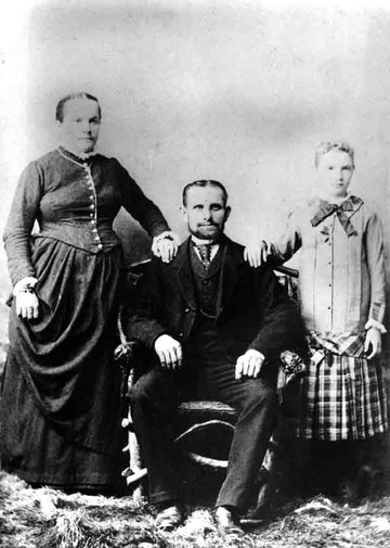 Auswandererfamilie Hans Fricker-Brogli (Foto Otto C. Frank, New York, um 1890)