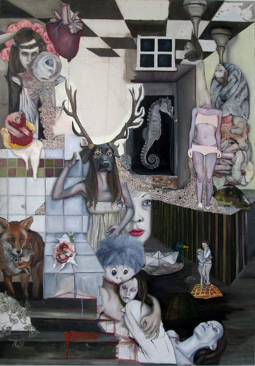The Manifest Of Happy Painting II (Klumpen) . 2013 . 200x140 . oil, acryl on canvas