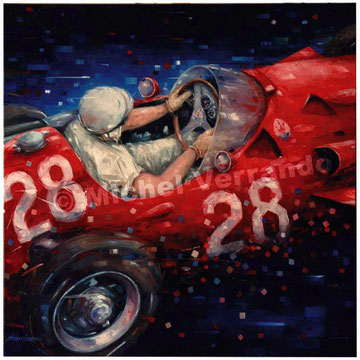 art automobile stirling mossautomotive  art f1 painting art automobile maserati 250f grand prix monaco