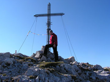 Gipfelkreuz Scheiblingstein 2.200 mtr