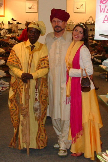 Zu Gast König von Haboe Ghana und Anne Rubin