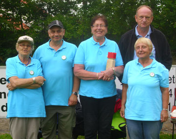 Das Team von Lengede v.l. Luzie, Helmut, Margot, Steffie, Fred