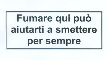 Fumare qui puo' aiutarti a smettere per sempre!!!