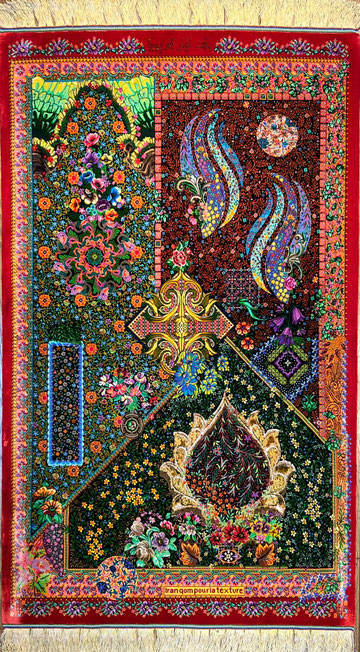 QUM SILKチャラク120x80 - ペルシャ絨毯 キリム ペルシャン QUM SILKチャラク120x80 - ペルシャ絨毯 キリム ペルシャン