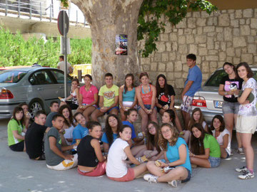 Comiendo en Alcala del Jucar