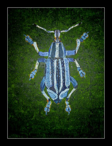 Käfer in Öl 30 x 40