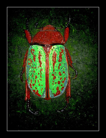 Käfer in Öl 30 x 40