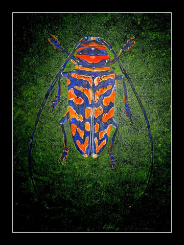 Käfer in Öl 30 x 40