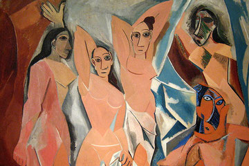 Les demoiselles d'Avignon,Picasso,1907