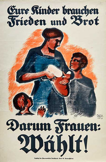 Wahlplakat Frauenstimmrecht 1919