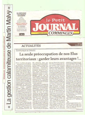 article paru dans le Petit Journal