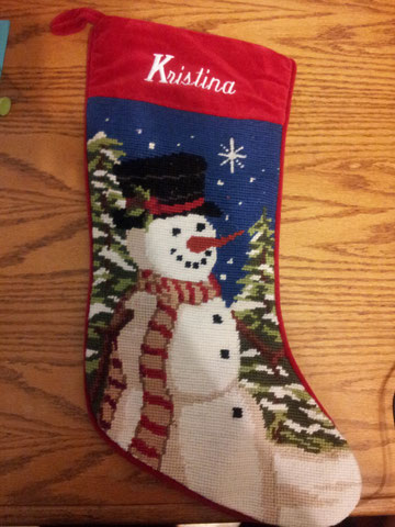 Meine Socke für Christmas