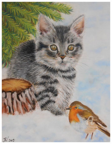 Pastel sec sur pastel mat 40x30