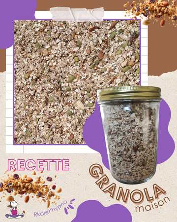 granola maison idéal pour le petit déjeuner ou le goûter