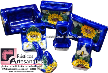 <img src=" Accesorios Decorado Alcatraz y Girasol Fondo Azul Especial en Talavera para Baño | Juego Hecho a Mano.jpg" alt=" Accesorios Decorado Alcatraz y Girasol Fondo Azul Especial en Talavera para Baño | Juego Hecho y decorado en México 100% a mano" />
