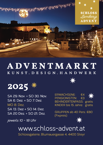 Weihnachtsausstellung Schloss Lamberg, www.schloss-advent.at, Beate Seckauer, Adventmarkt Steyr