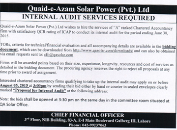 Please download detailed TORs from the "Downloads" section