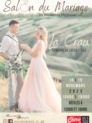 Salon du Mariage de La Crau 18 et 19 Novembre 2023