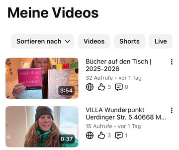 YouTube Videos VILLA Wunderpunkt HP Praxis Annette Gralke