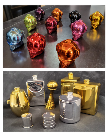 chrome sur plastique , chromage plastique , design , designer , artiste , peinture chrome, machine à chrome , machine à chromer, 