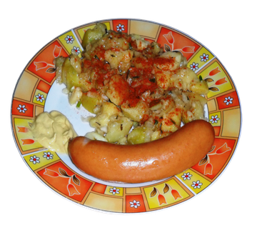 Kartoffelsalat mit Bockwurst