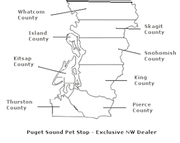 Invisible Fence service in Whatcom County, Skagit County, Snohomish County, Island County, King County, Kitsap County, Pierce County and north Thurston County in Western Washington.