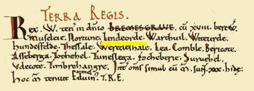 Lindsworth's entry in the Domesday Book from the Open Domesday website.