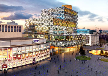 Building the fourth Central Library began in January 2010. Artist's impression.