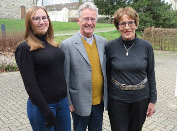 Ann-Linn Zachow (von links), Peter Placke und Anne Zachow