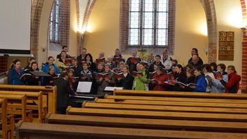 Probe in der Kirche