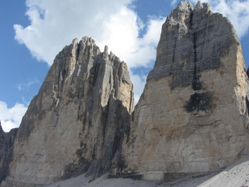 Cima Grande and Cima Ovest di Lavaredo. Impressive North Faces!