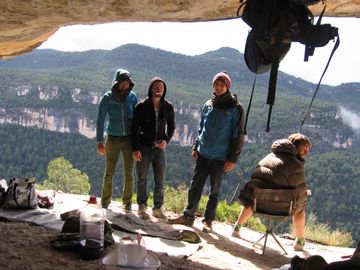 Elisa, David, Moritz and Ferdi in ABC.