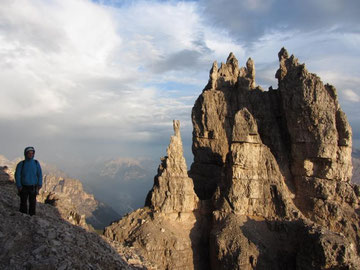 After the thunderstorm on the "Ringband" of Cima Ovest.