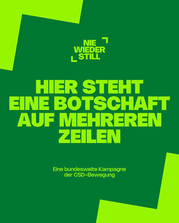 Bundesweite Kampagne der CSD-Bewegung zu solidarischen Botschaften aus der Zivilgesellschaft