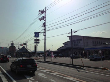 ＪＲ志度駅前です。