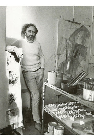 Engelman in his Berlin studio, 1969
