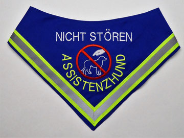 Assistenhund, Nicht stören, Halstuch, Hundehalstuch, Reflektorband