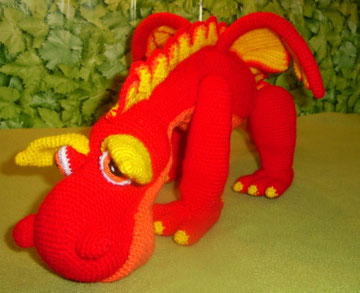 Dragon de crochet