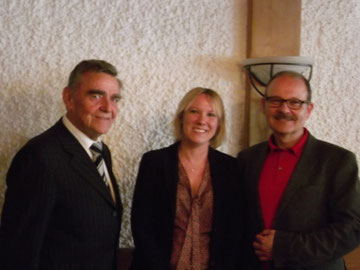  Rektor Siegfried Bäumel, Dr. Miriam Banas und Prof. Dr. Werner Riegel    