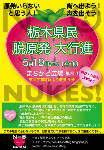 栃木県民 脱原発大行進