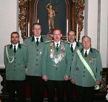 von links: Willy Kruth, Reinhard Großhäuser, Alois Thanner, Karl-Josef Bell, Peter Hallstein