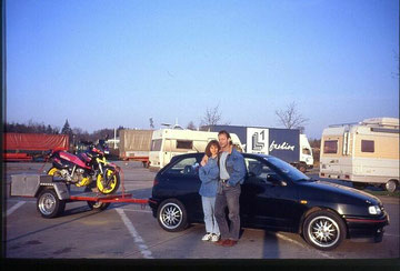 auf dem weg nach schaafheim zum sm fahren ;-)  1995