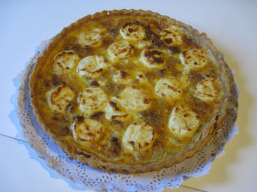 Quiche de calabacín y queso de cabra