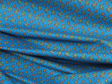Provence, kleines Muster auf Blau 2